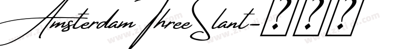 Amsterdam ThreeSlant字体转换